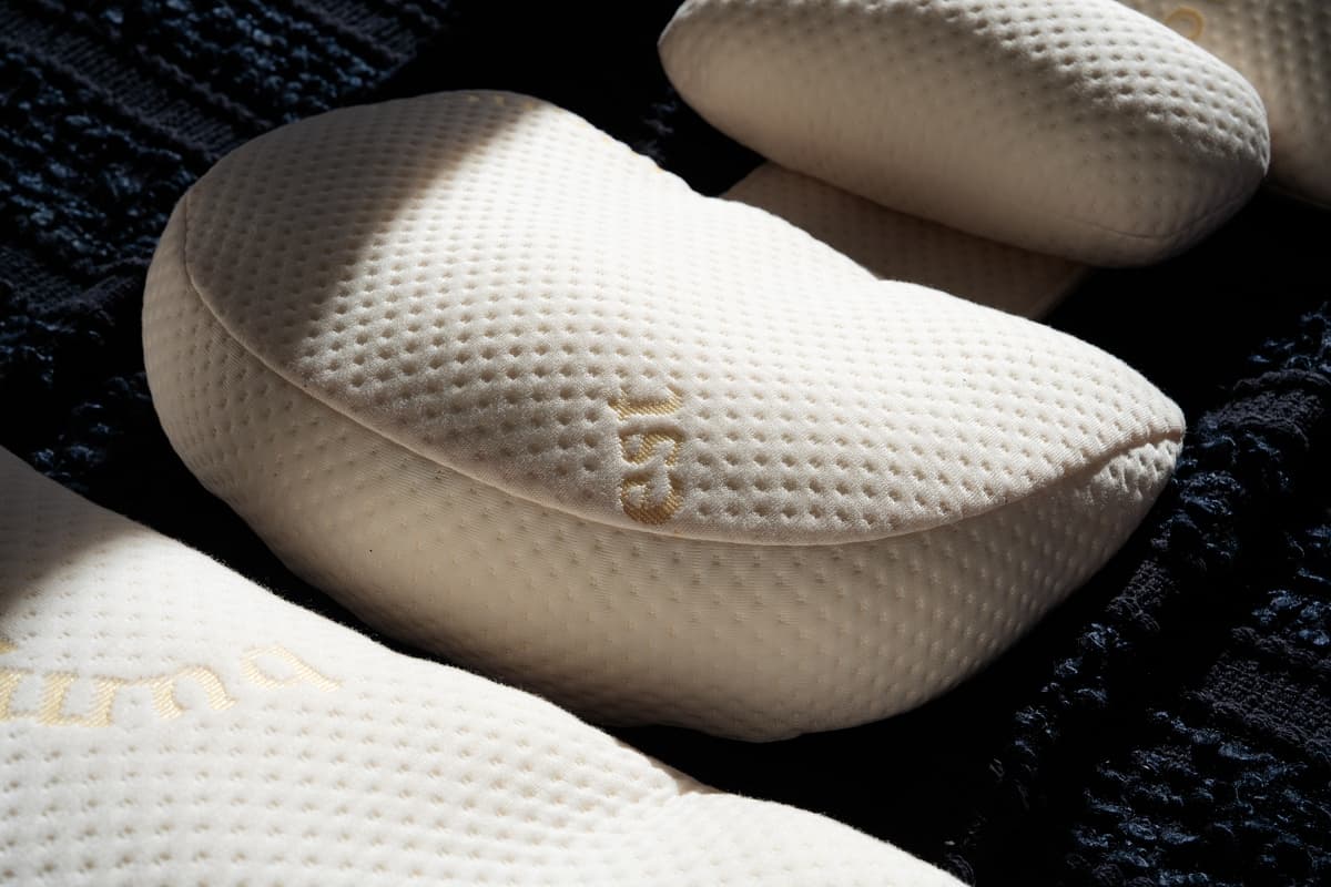 Bumpnest maternity pillow configured for full back and bump support in third trimester